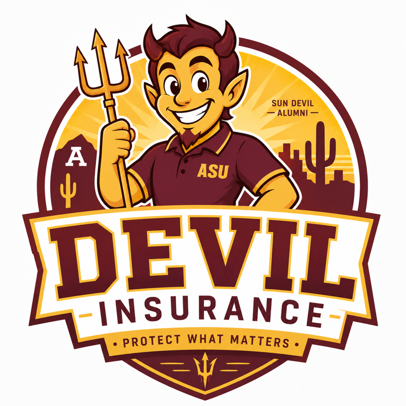 Devil Insurance mascot — your helpful devil insurance agent